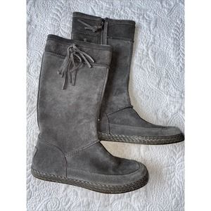 UGG Women’s Emerie Gray Suede Knee High Winter Dress Boots Size 7